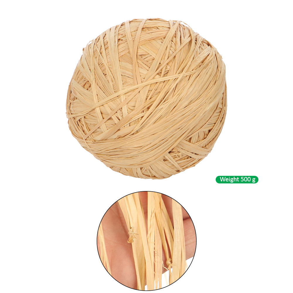 كرة شريط رافيا طبيعية
