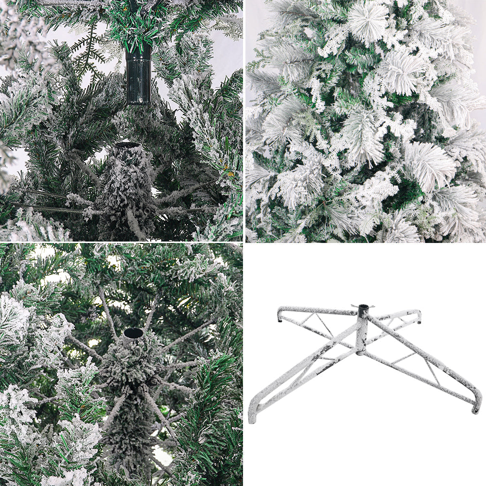 1 Piece Artificial Flocked Pine Christmas Tree  ( Chirstmas Tree only, Ornaments not Included)