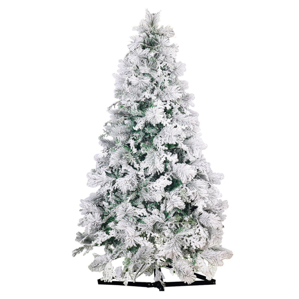 1 Piece Artificial Flocked Pine Christmas Tree  ( Chirstmas Tree only, Ornaments not Included)
