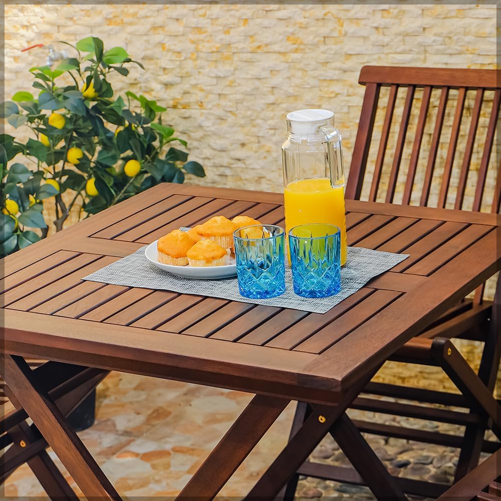 طقم طاولة وكراسي خشبي (4 كراسي وطاولة واحدة فقط)