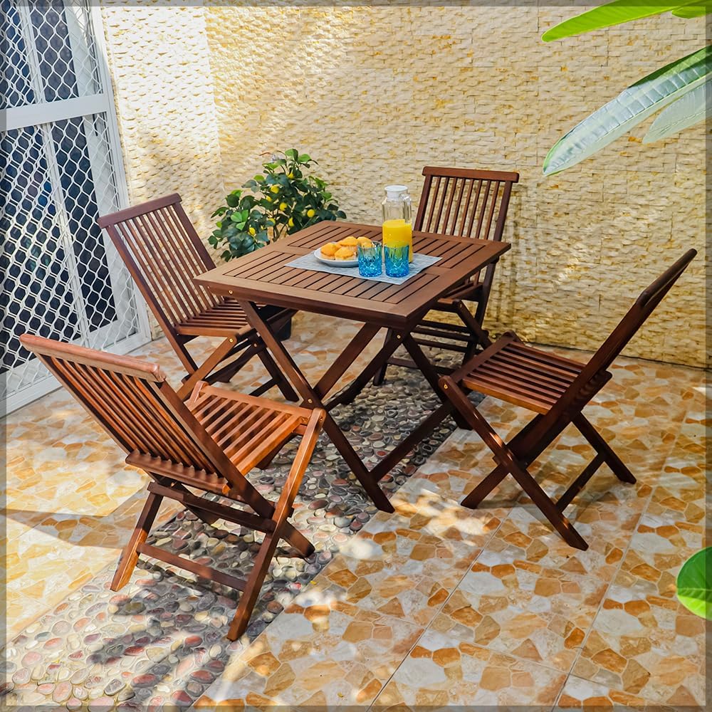 طقم طاولة وكراسي خشبي (4 كراسي وطاولة واحدة فقط)
