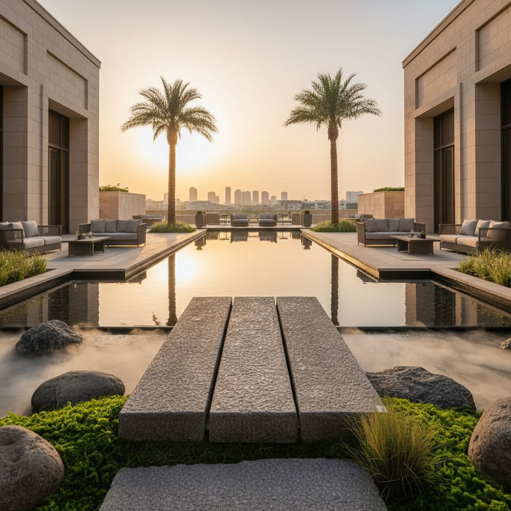 قطعة واحدة تصميم جسر حجري لديكور المناظر الطبيعية (العناصر الأخرى غير مرفقة)