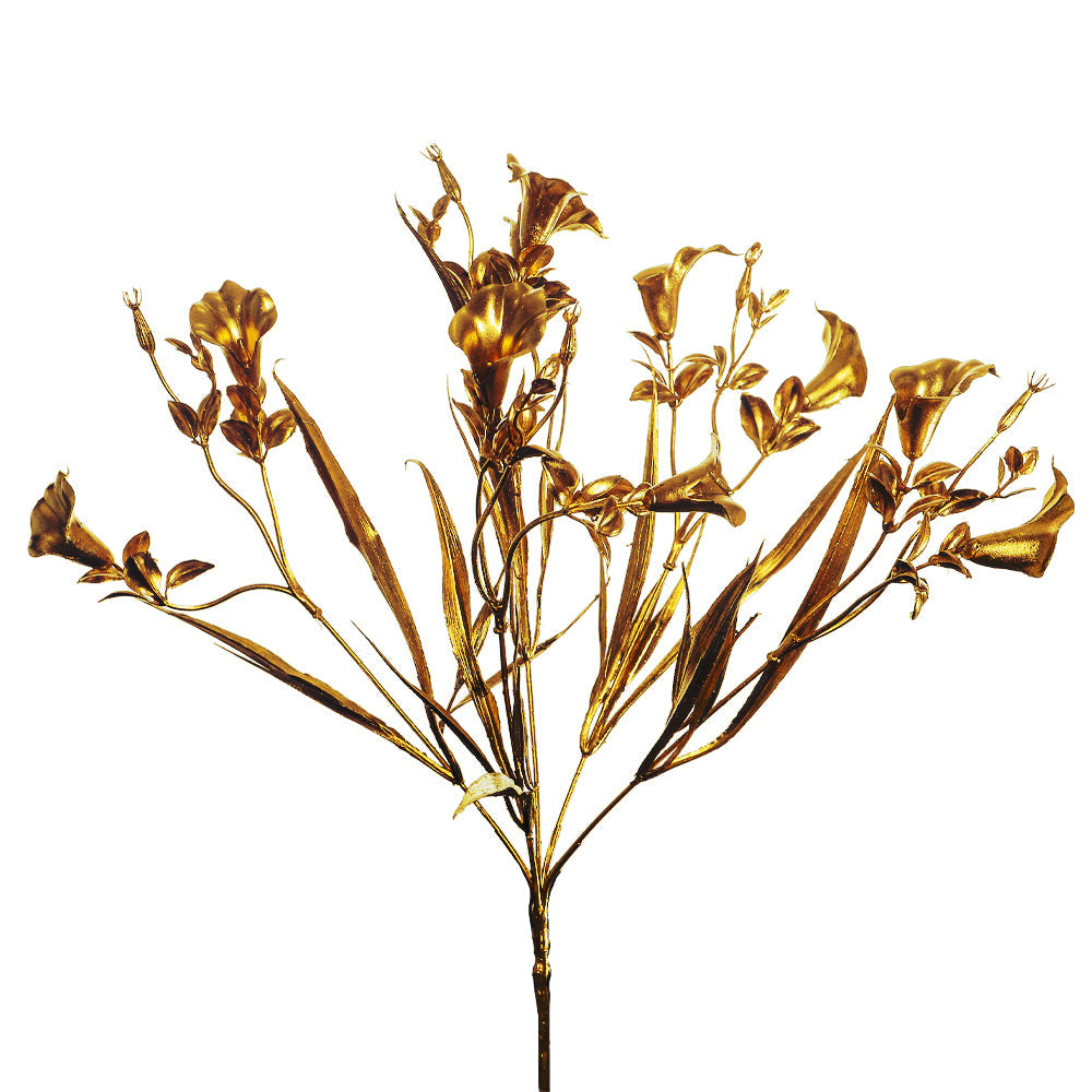 باقة كالا ذهبية صناعية (بدون مزهرية)
