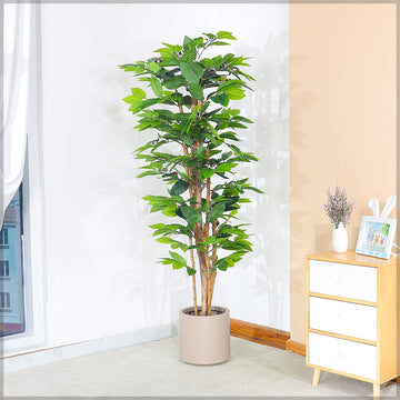 Artificial Coffee Plant(with black nursery pot)