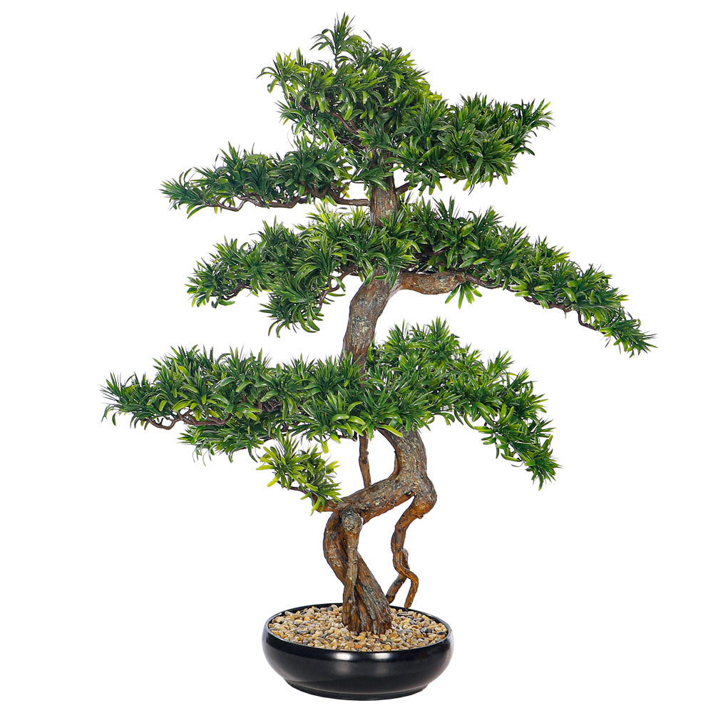 نبتة بونساي زخرفية صناعية في أصيص