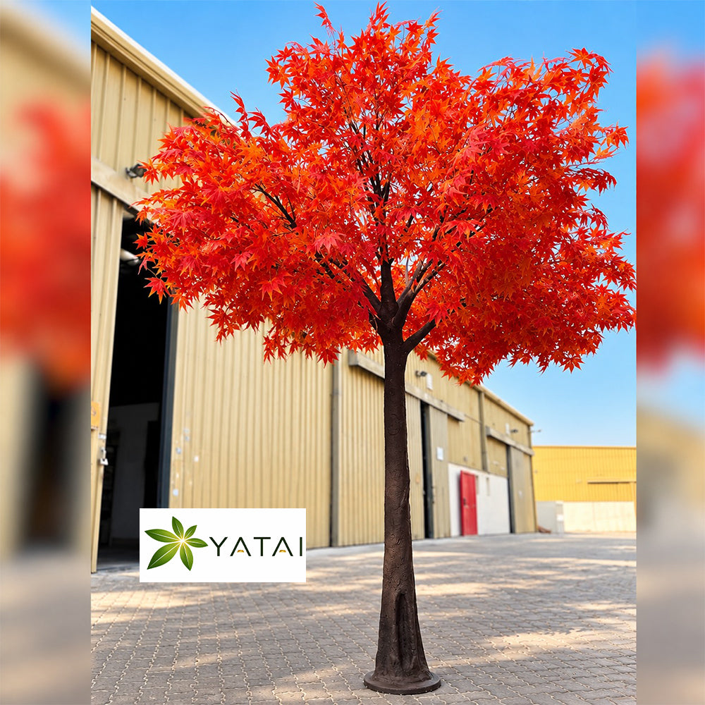 Artificial Red Maple Tree – Large Decorative Autumn Tree  for display purposes only (non-sale)