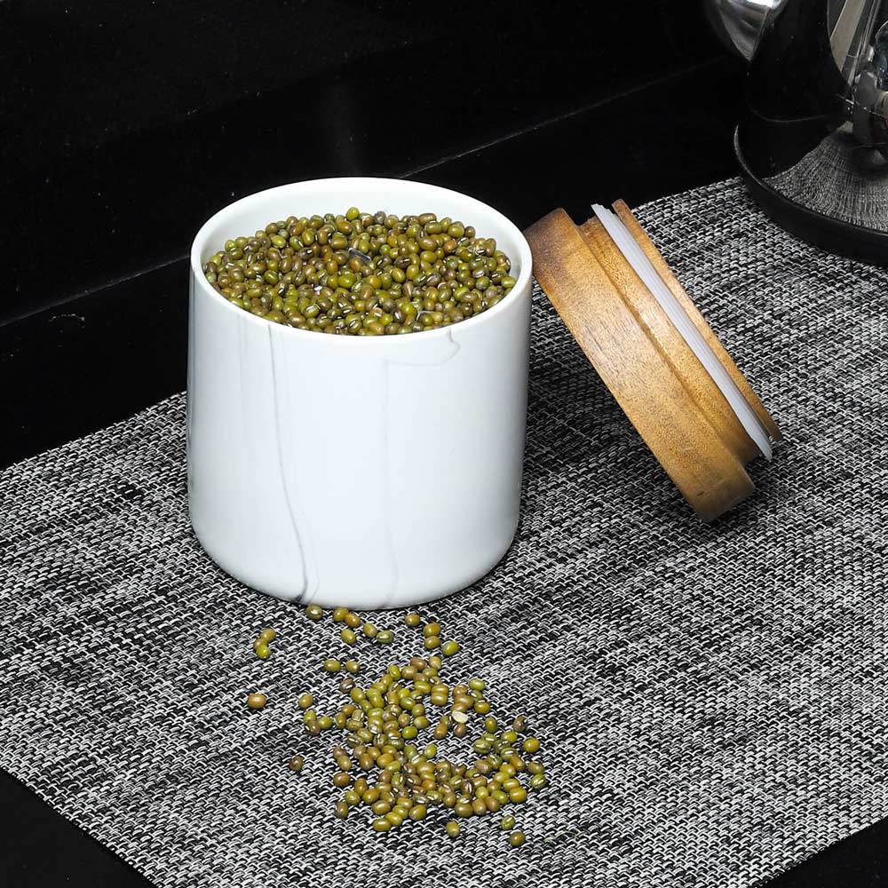 طقم برطمانات تخزين طعام من البورسلين (بدون إكسسوارات)