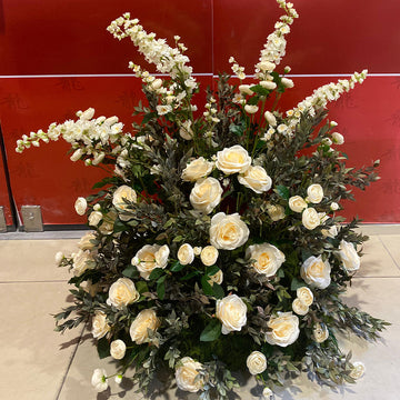 Elegant Ivory Bloom Arrangement
