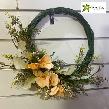 🌿 Elegant Orchid Botanical Wreath for display purposes only (non-sale)