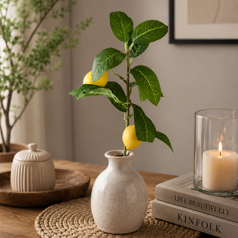 Artificial Lemon Branch