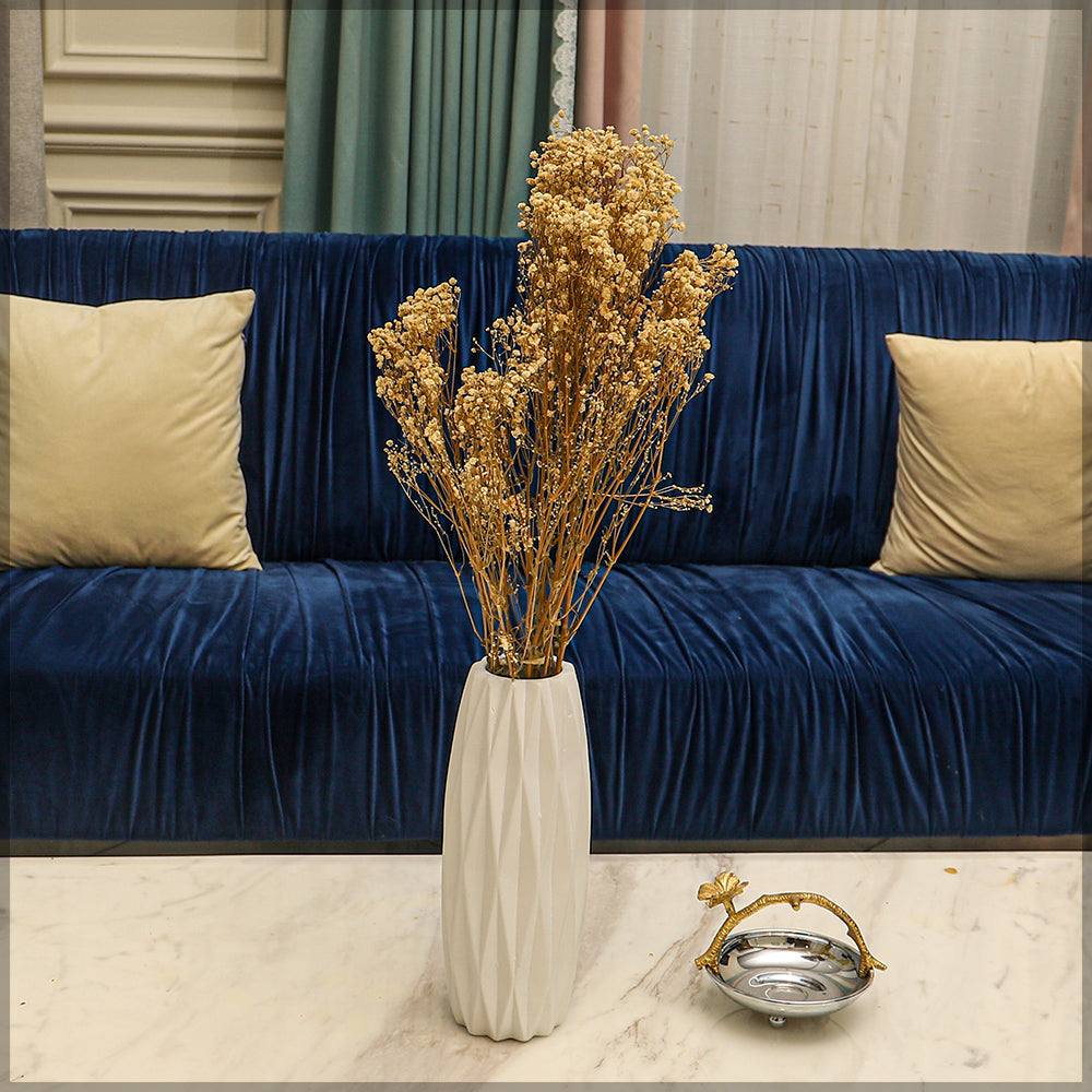 زهور الجبسوفيلا المجففة الطبيعية (بدون مزهرية)