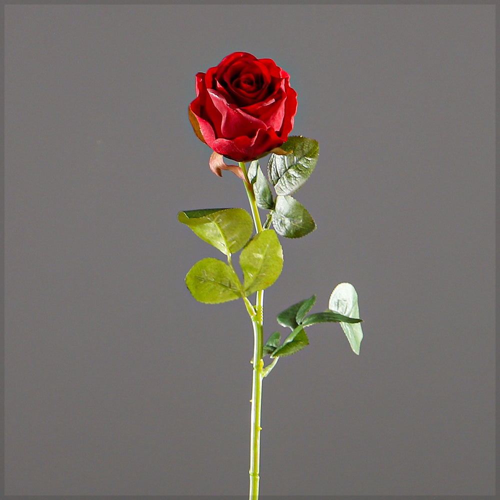 Single Stem Artificial Red Roses