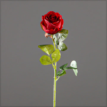 Single Stem Artificial Red Roses