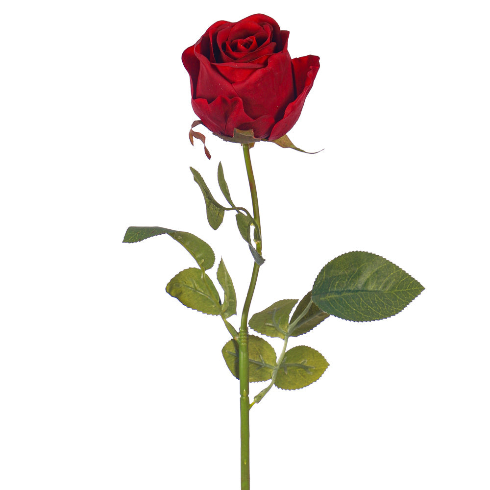 Single Stem Artificial Red Roses