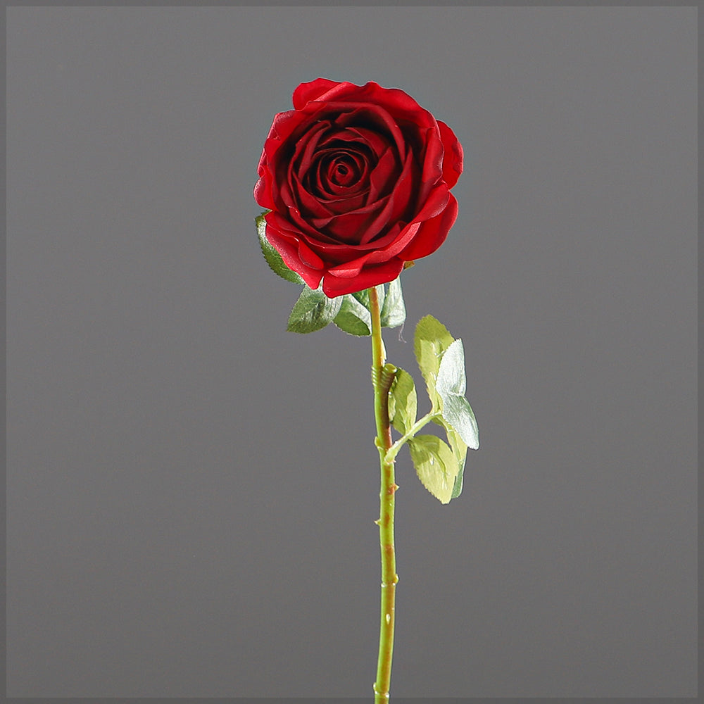 Single Stem Artificial Red Roses