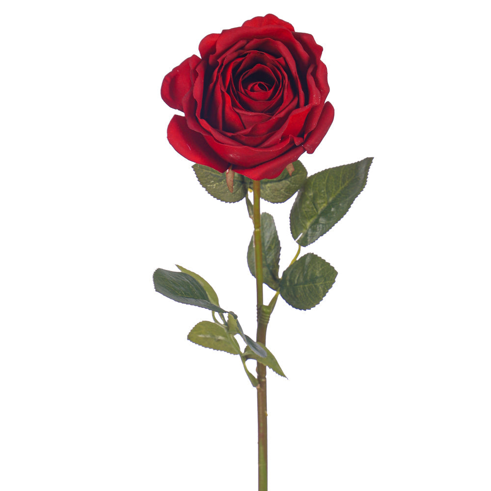 Single Stem Artificial Red Roses