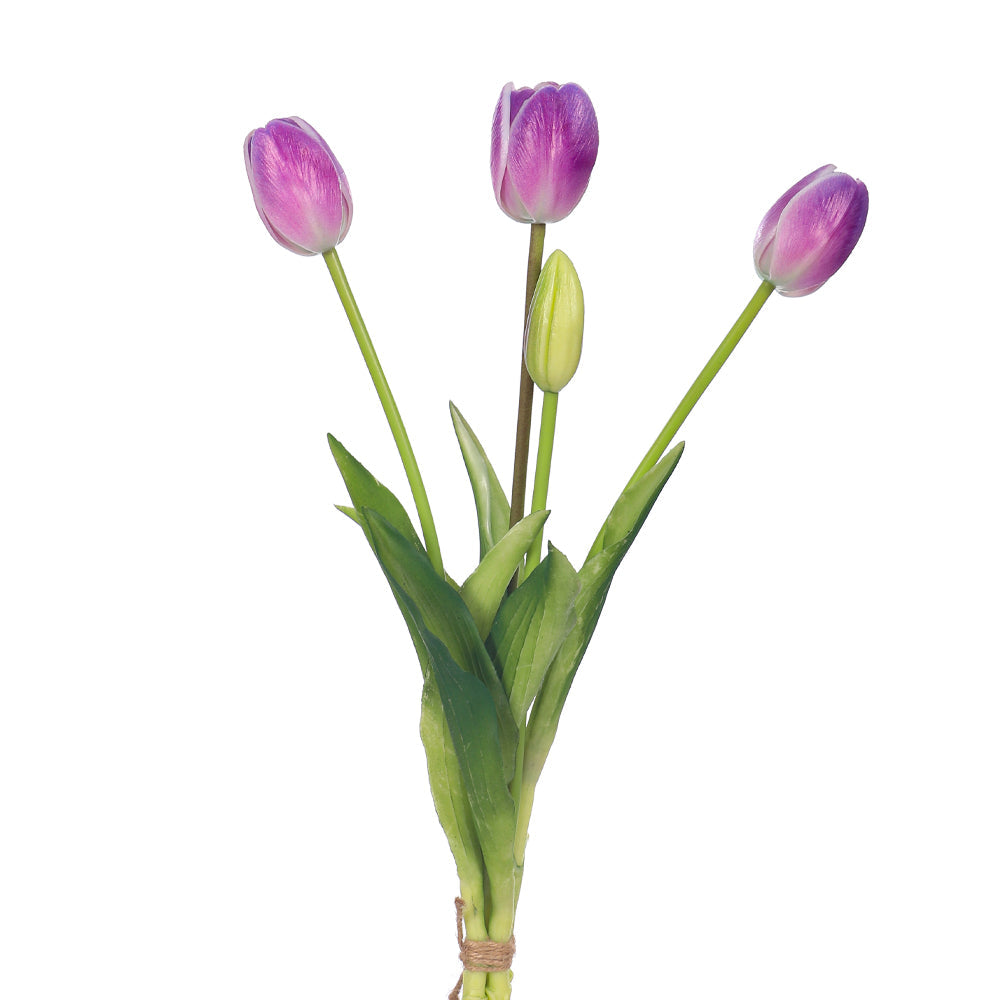 Bunch of 4 Artifical Tulips
