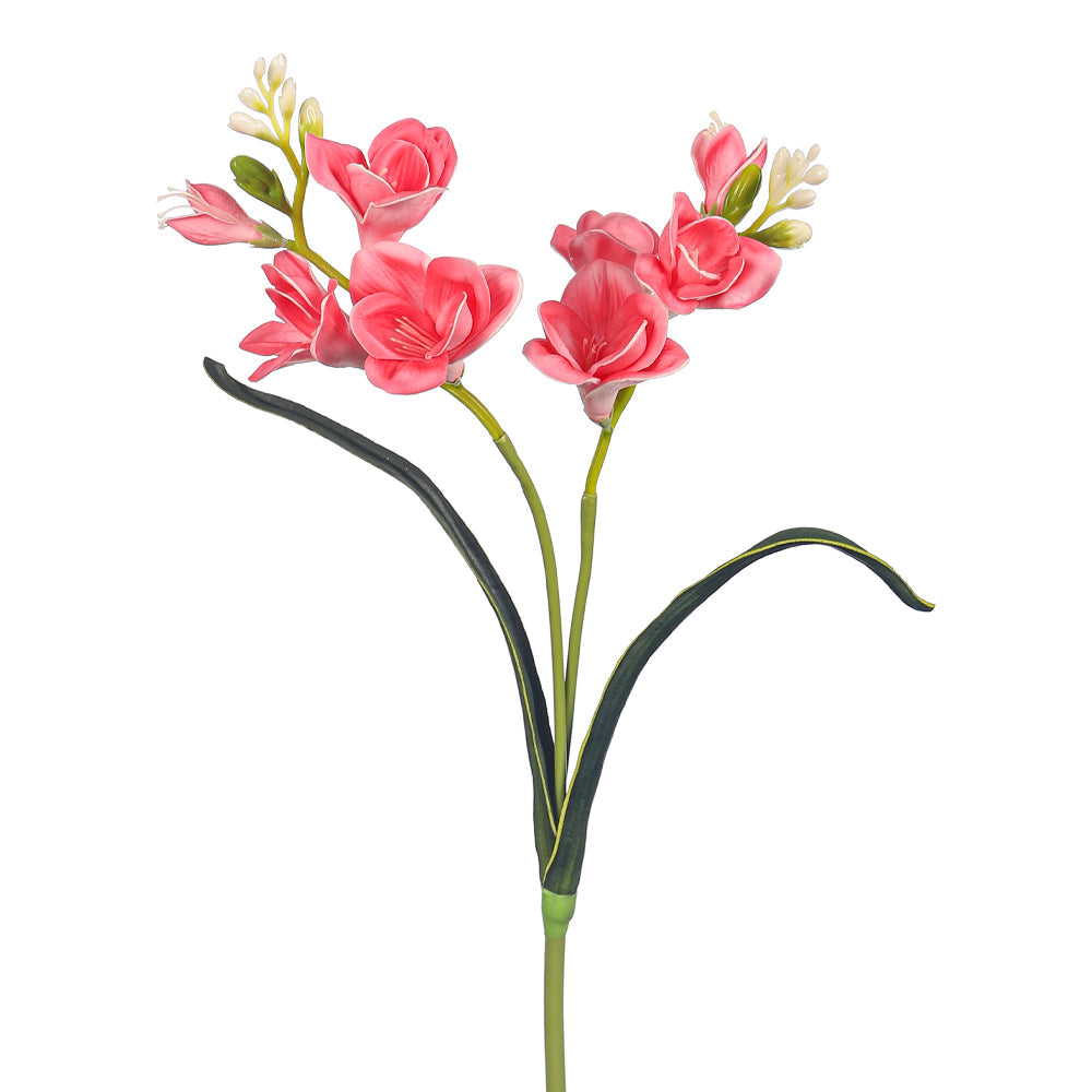 زهرة فريزيا صناعية واقعية (بدون مزهرية)
