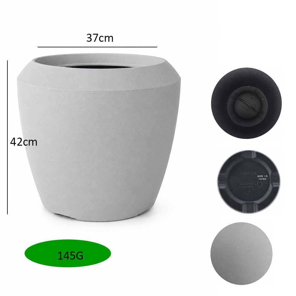 Modern Round Plastic Planter Pot
