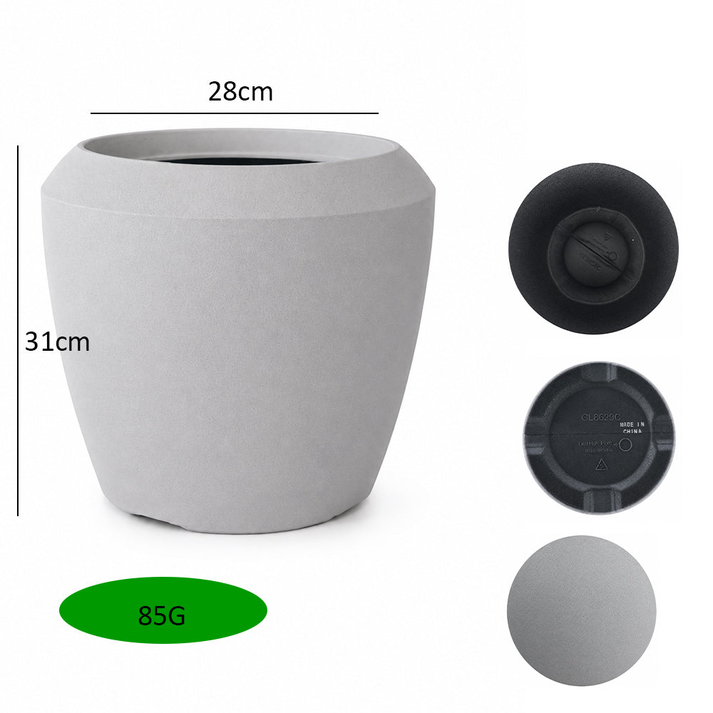 Modern Round Plastic Planter Pot