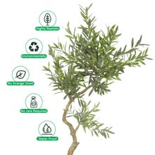 Faux Olive Tree 160cm (with black nursery pot)