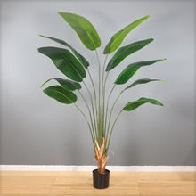 Artificial Bird of Paradise Plant in Black Pot