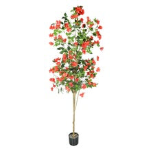 Artificial Bougainvillea Tree 220cm Tall(with black nursery pot)