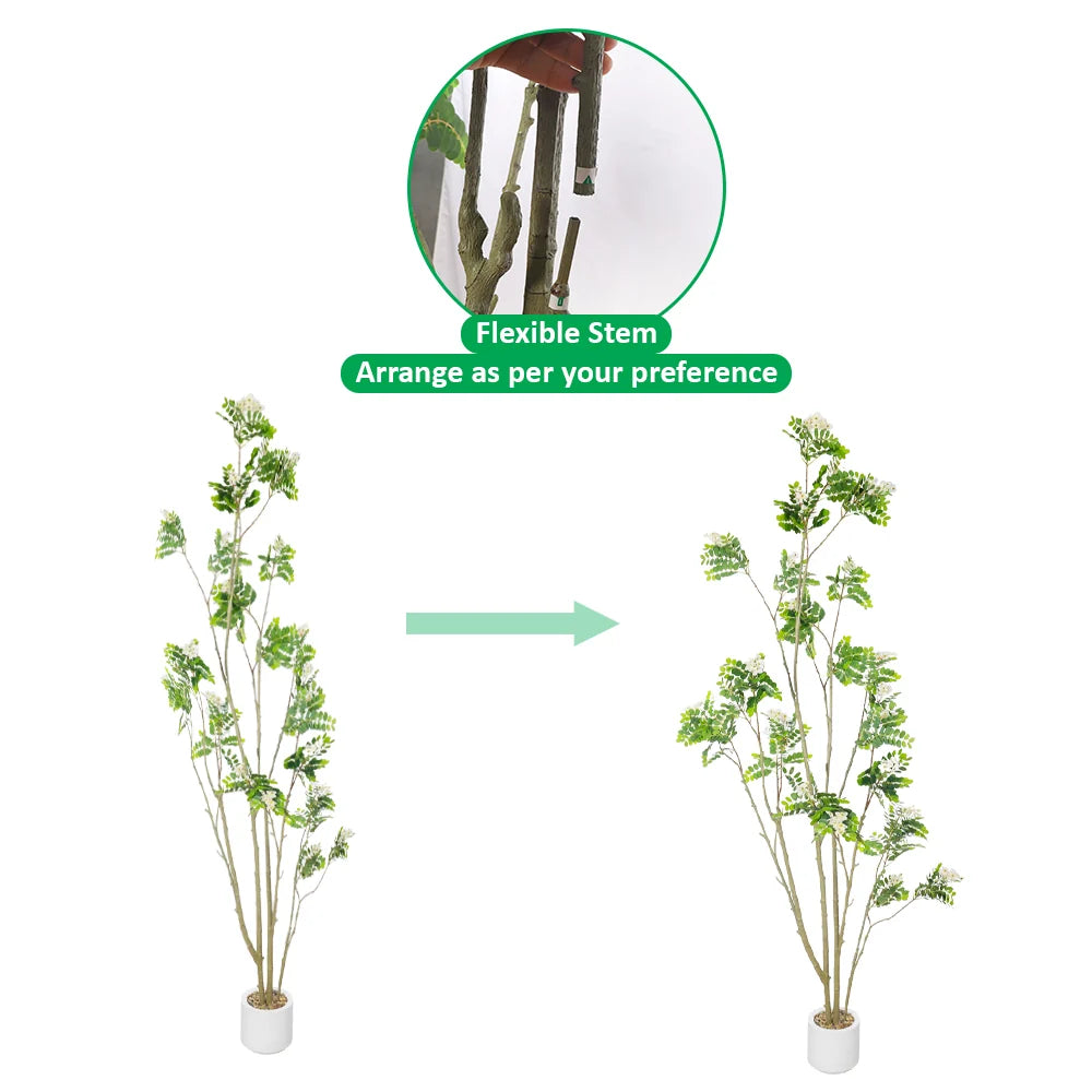 Artificial Locust Tree 260cm Tall(with black nursery pot)