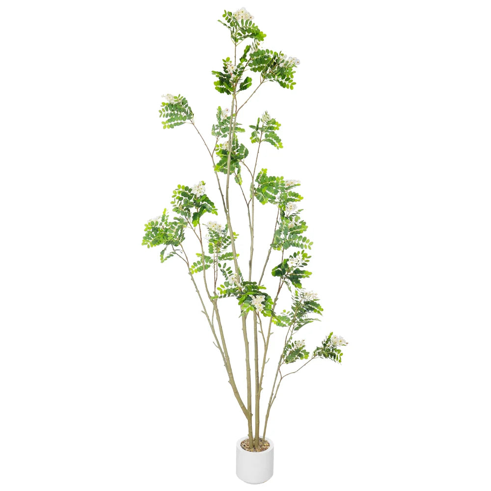 Artificial Locust Tree 260cm Tall(with black nursery pot)