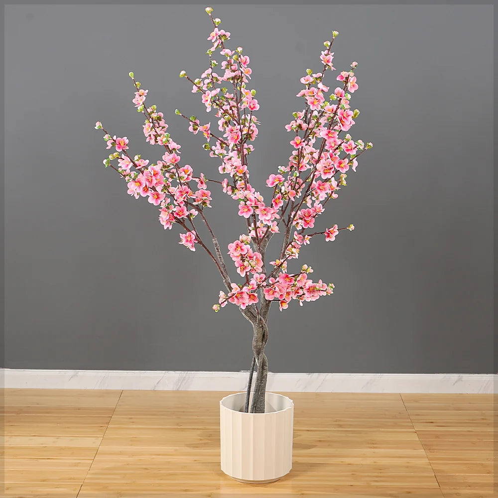 Cherry Blossom Artificial Tree(with black nursery pot)