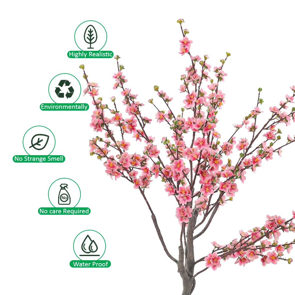 Cherry Blossom Artificial Tree(with black nursery pot)
