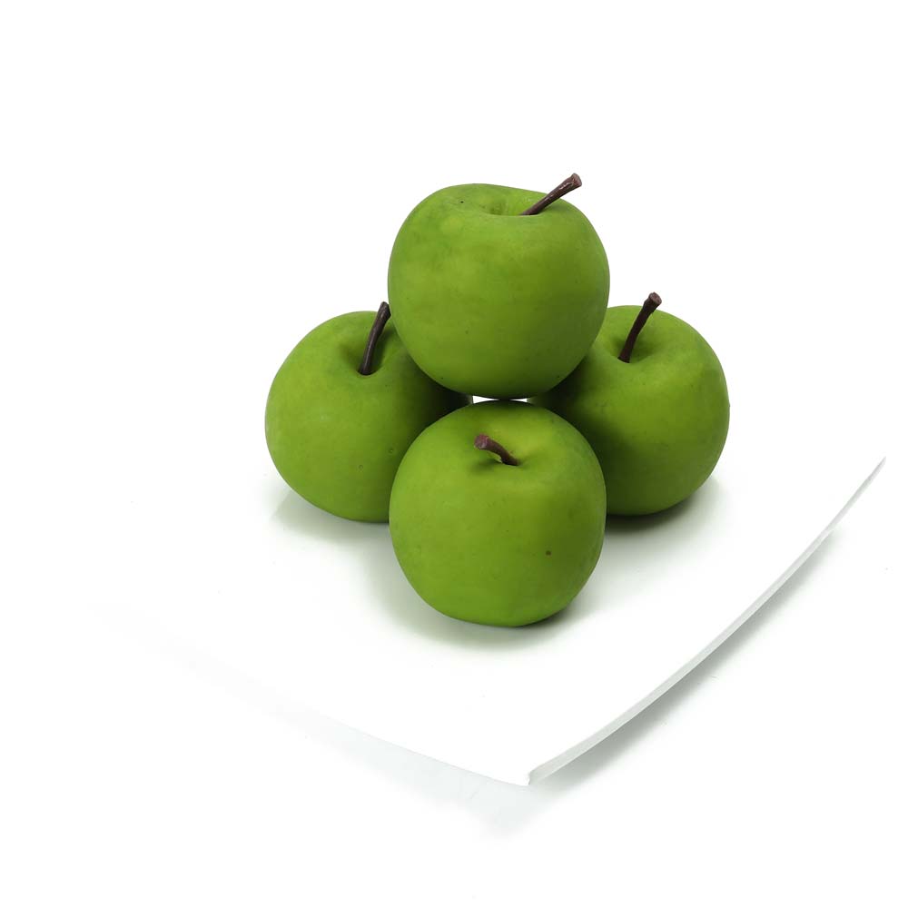 تفاحة زخرفية صناعية (قطعة واحدة)
