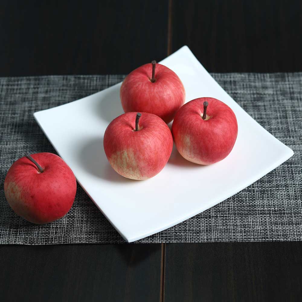 تفاحة زخرفية صناعية (قطعة واحدة)