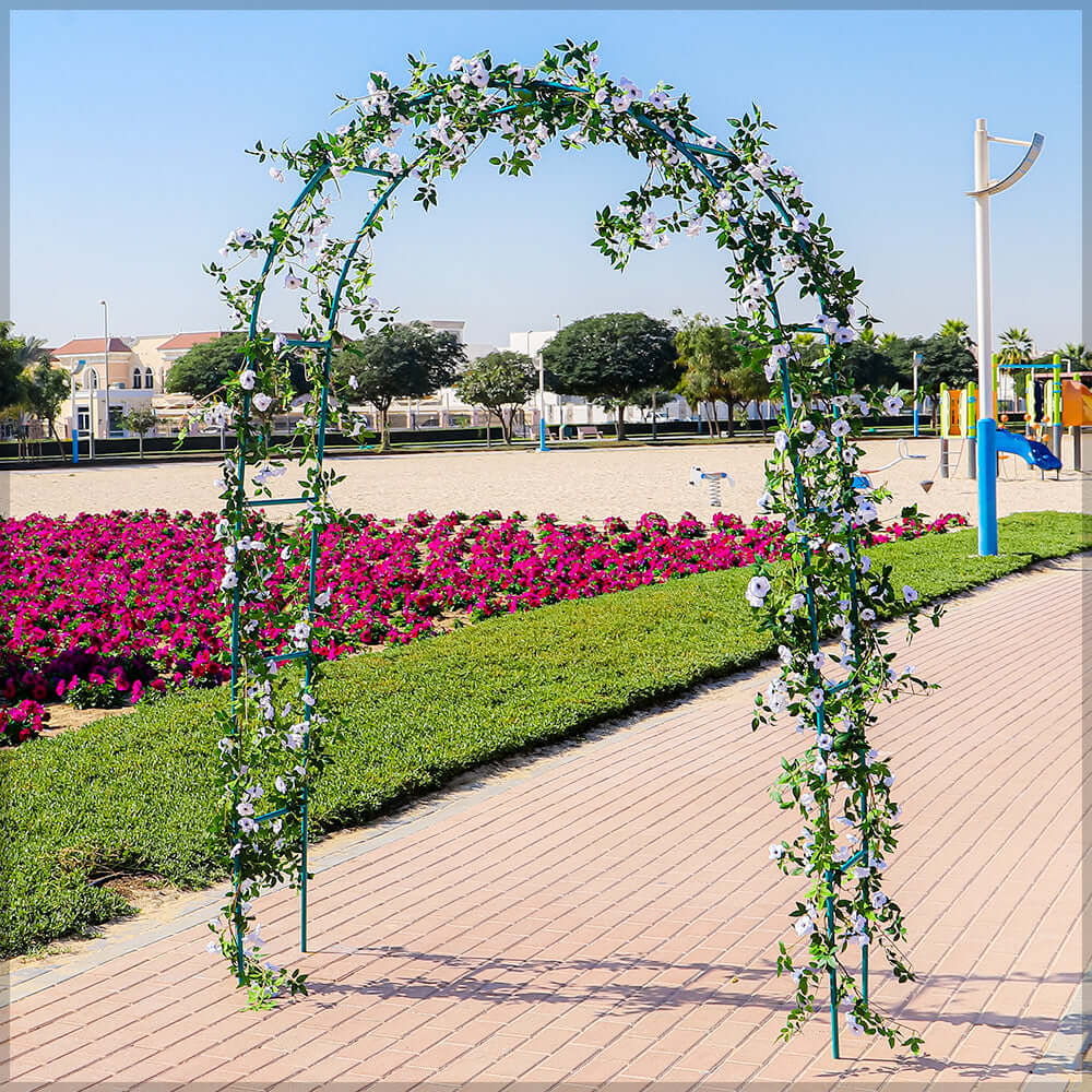 قطعة واحدة قوس حديقة زخرفي (القوس فقط)