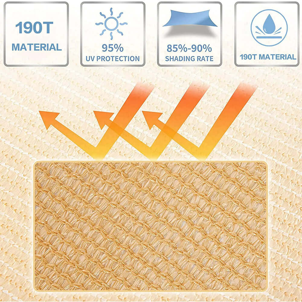 مظلة شراعية للحماية من الشمس 300 × 500 سم