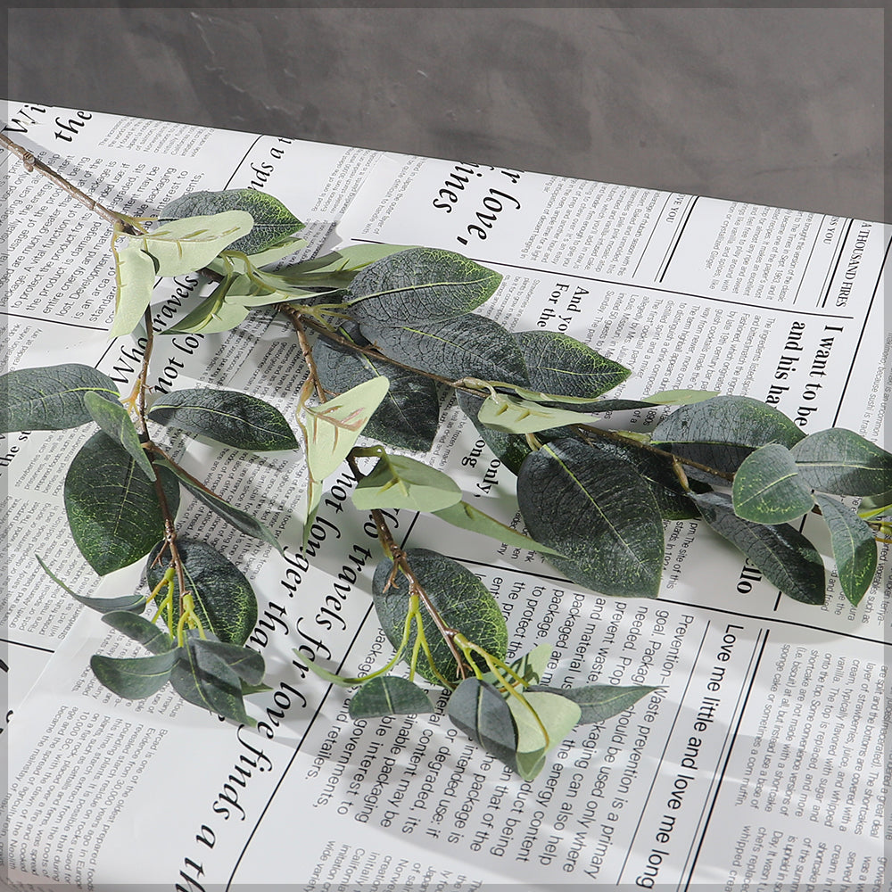 90cm Artificial Autumn Eucalyptus Stems(without vase)