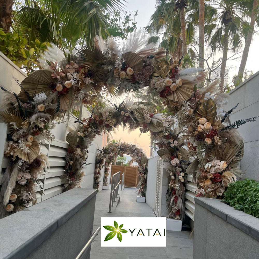 Luxury Floral Arch Installation for Events & Entrances for display purposes only (non-sale)