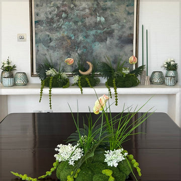 Modern Botanical Tablescape Arrangement for display purposes only (non-sale)