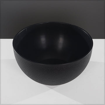Modern Black Textured Bowl Plastic Vase