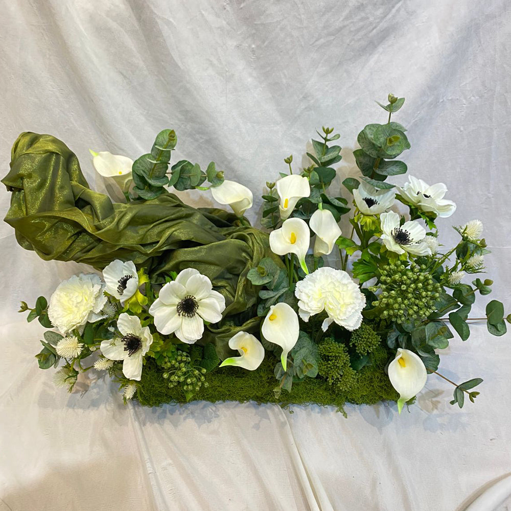 Pure Elegance White Floral Arrangement for display purposes only (non-sale)