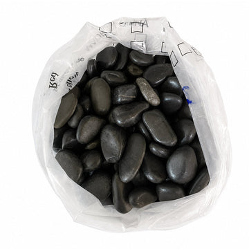 Natural Black Decorative Pebble Stones (2–3 cm)