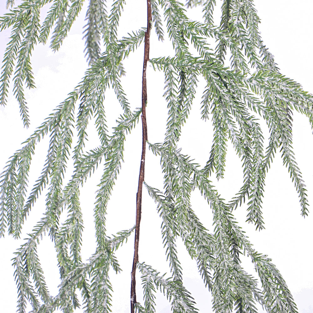 1Piece Frosted Pine Garland 180cm Long