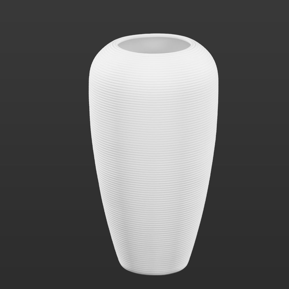 Contemporary White Textured Vase