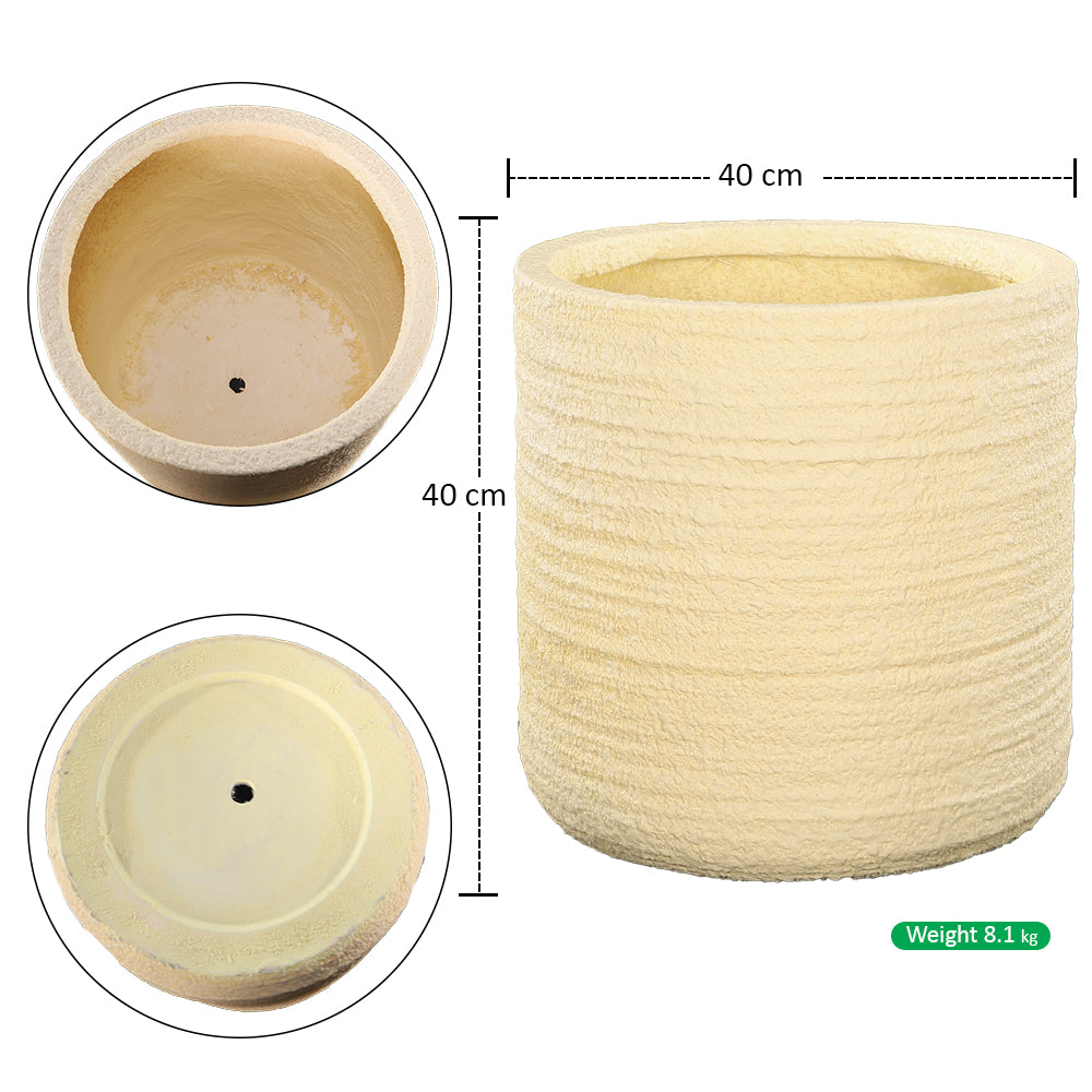 Light Beige Concrete Planter