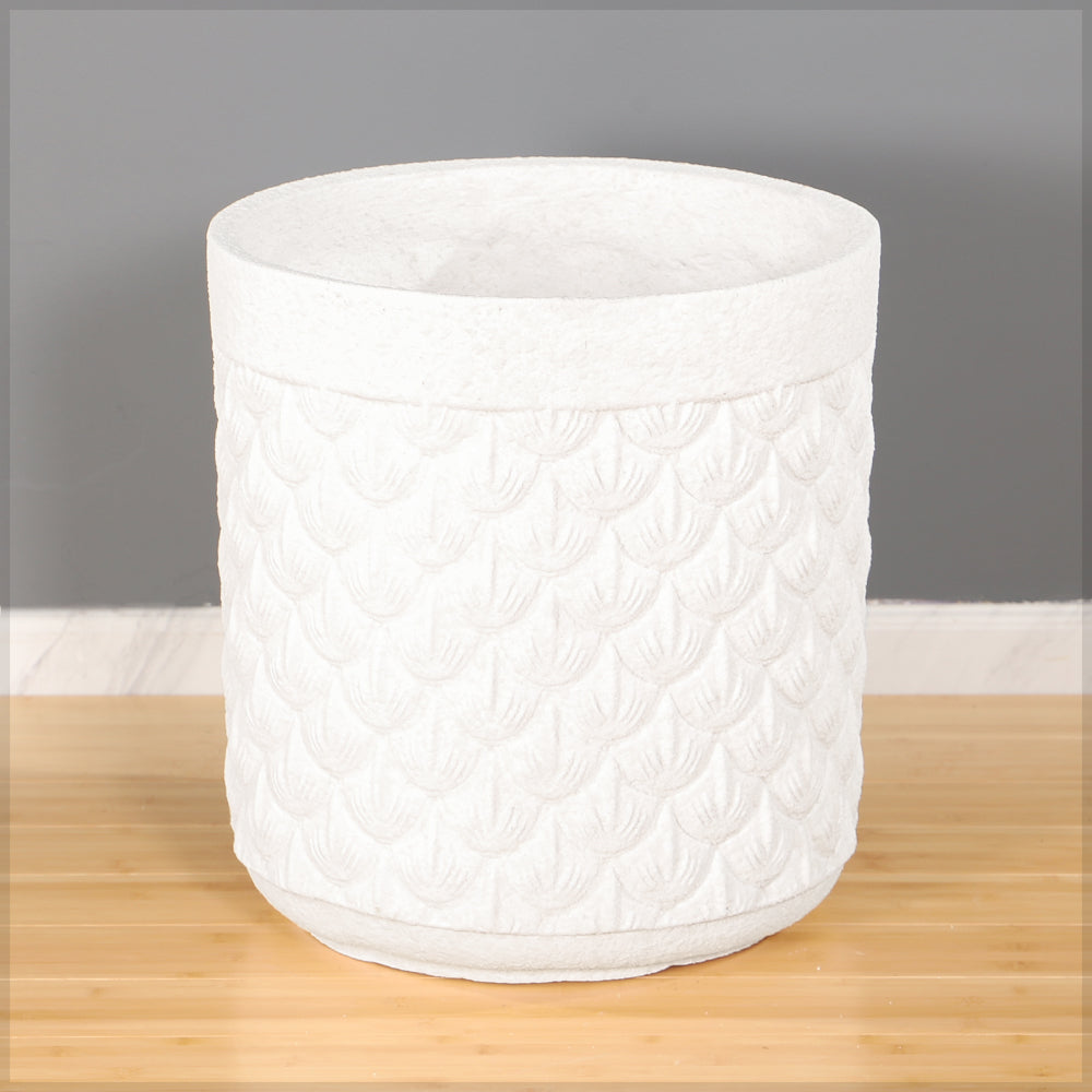 Embossed Ceramic Pot