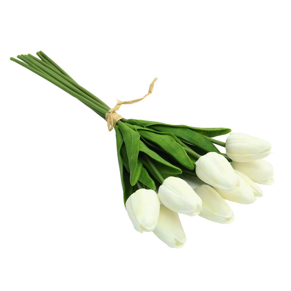 باقة واحدة من زهور التوليب الصناعية (بدون مزهرية)