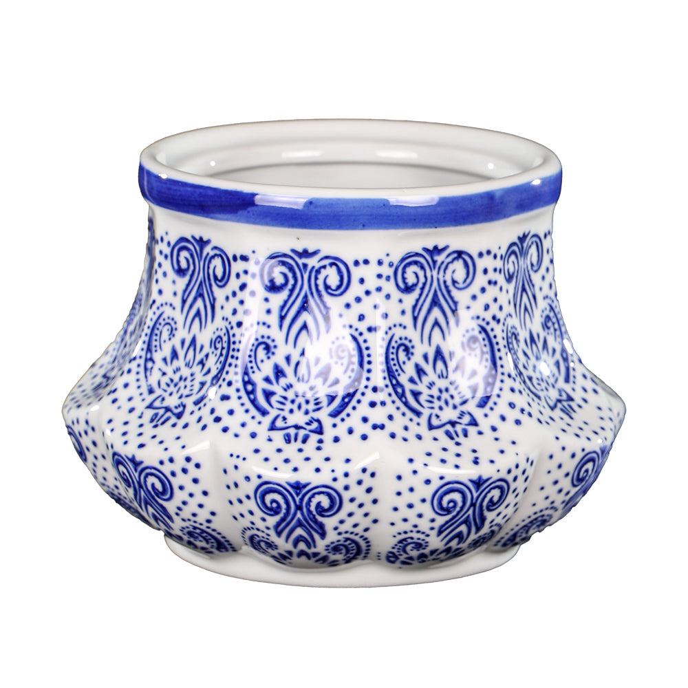 Beautiful White/Blue Ceramic Vase