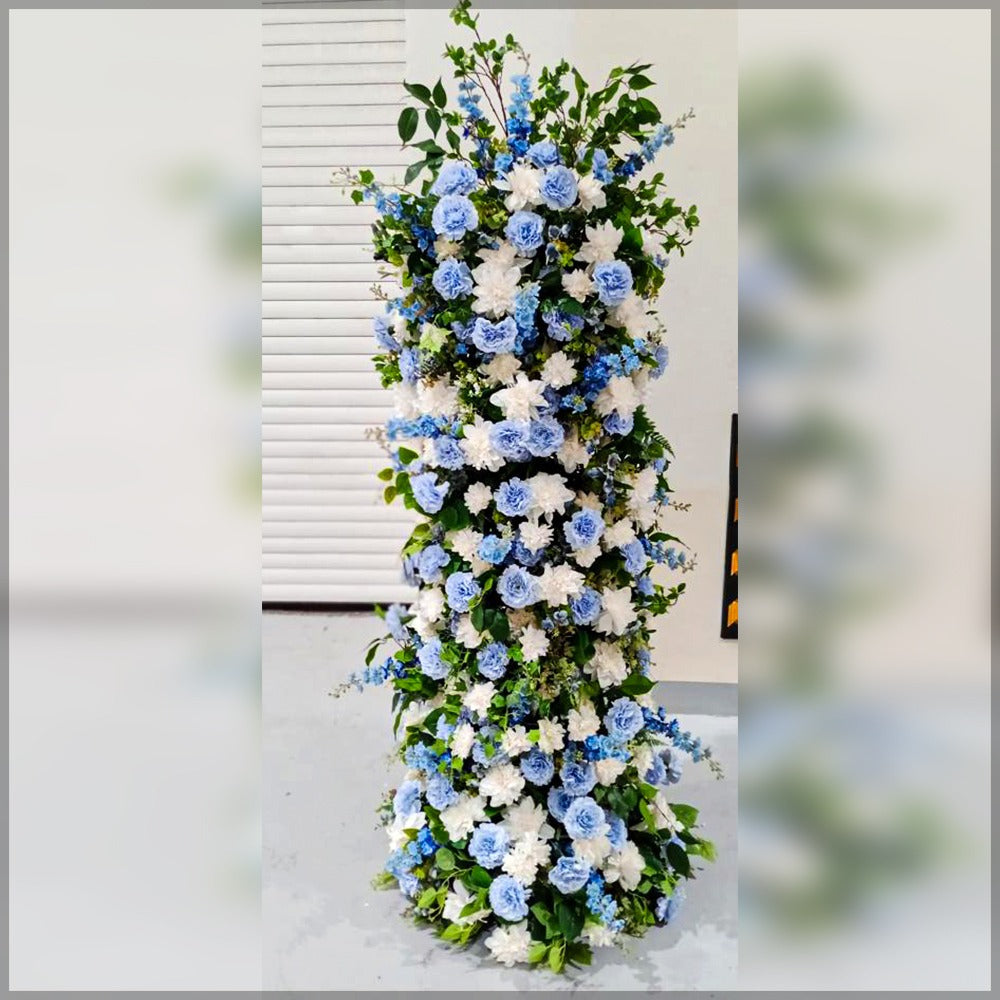 Blue Flower Pillars for Decoration for display purposes only (non-sale)