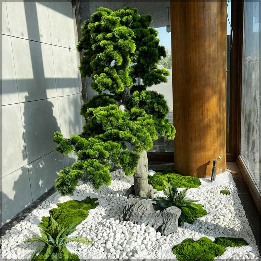 Landscape Home Decoration with Plants and Pebbles for display purposes only (non-sale)