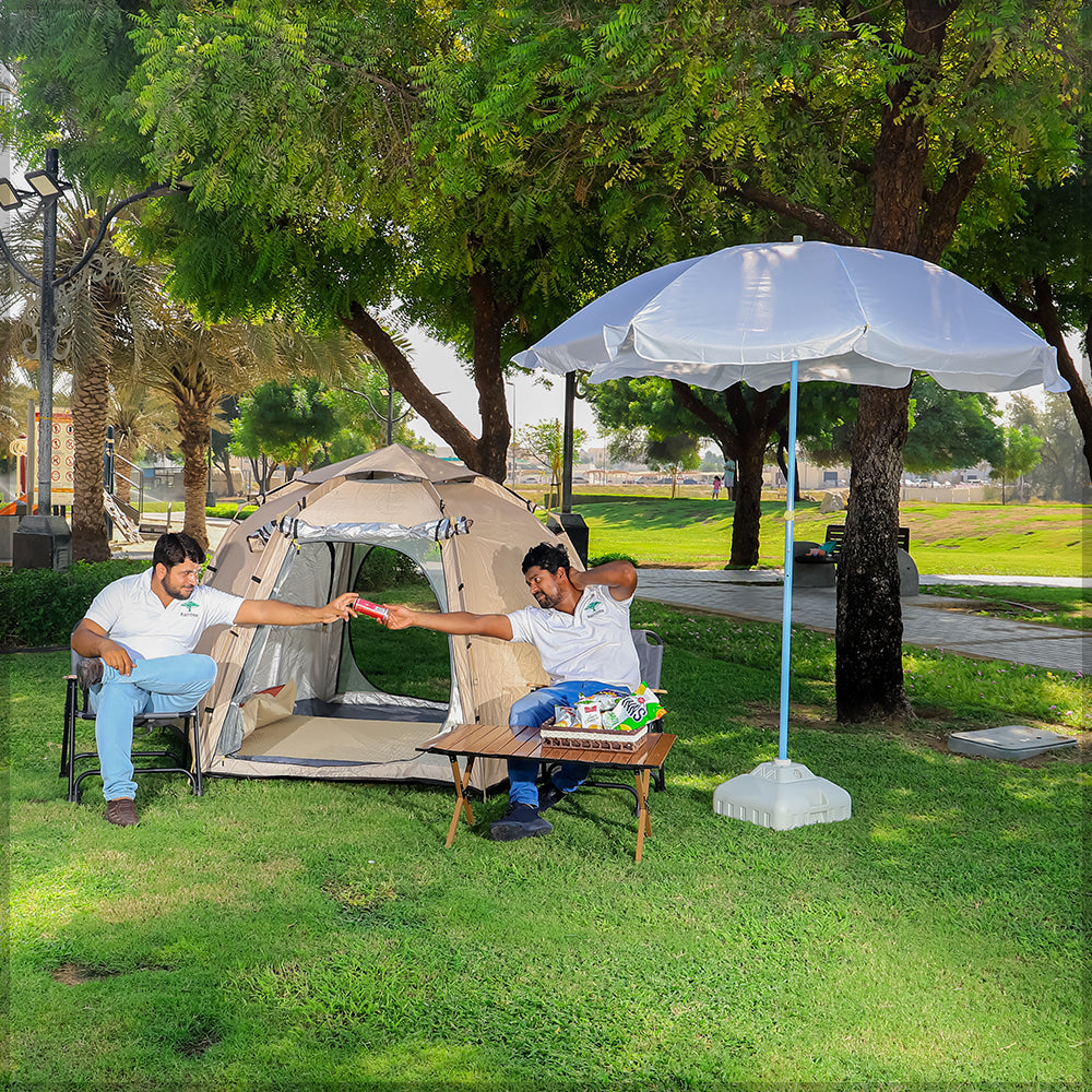 خيمة تخييم منبثقة كريمية مع حقيبة حمل (الخيمة فقط)